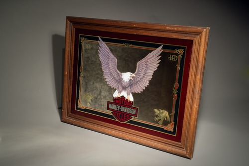 Official Harley Davidson Vintage Mirror Sign