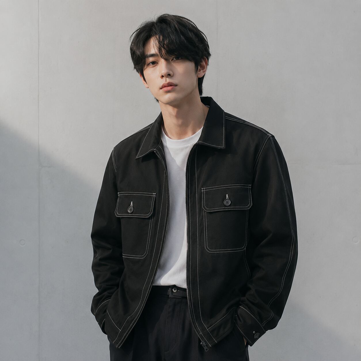 Stitch casual jacket 0010