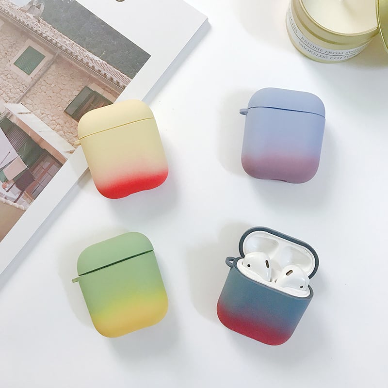 9color☆グラデーション AirPodsケース AirPods Proケース 人気