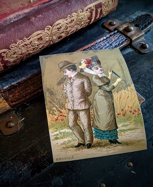 French Antique　－　Couple card  - Brouille