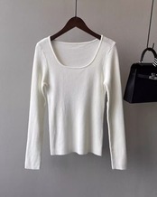Round neck rib Knit　T20180