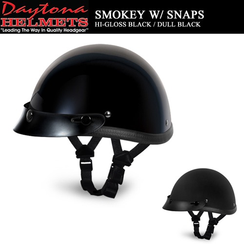 USAメーカー DAYTONA HELMETS "SMOKEY" ハイグロスブラック&ダルブラック 5サイズ