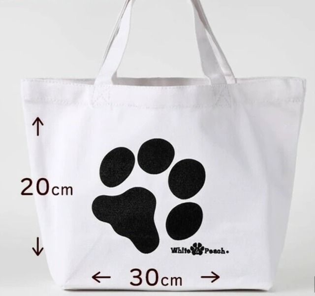 肉球 キャンバス ミニトートバッグ