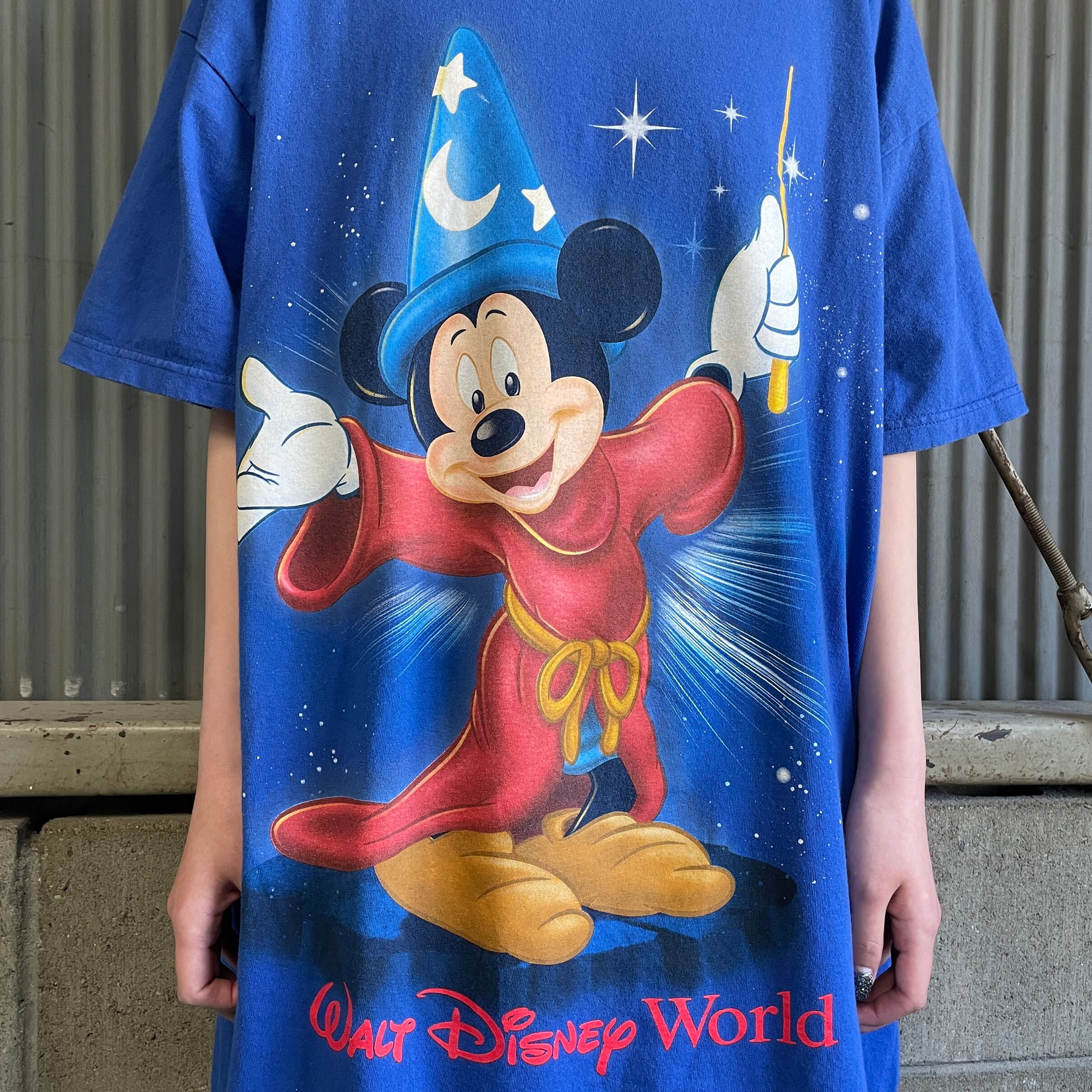 90年代 WALT DISNEY WORLD キャラクタープリントTシャツ メンズM