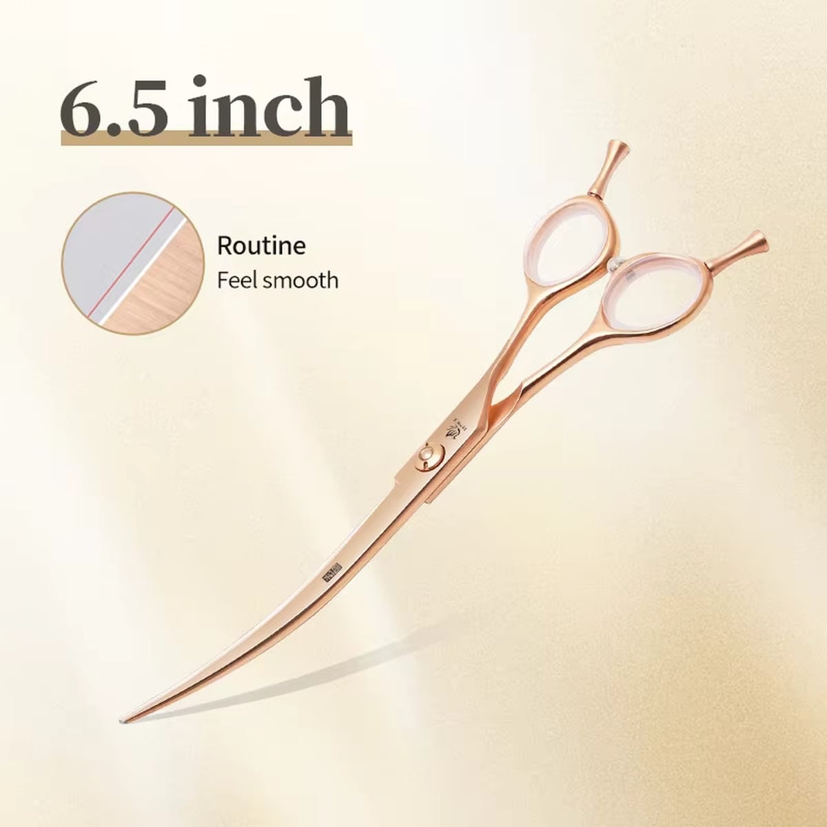 カーブシザー ペット用 6.5インチ 30度 ノコギリ刃 ギザギザ