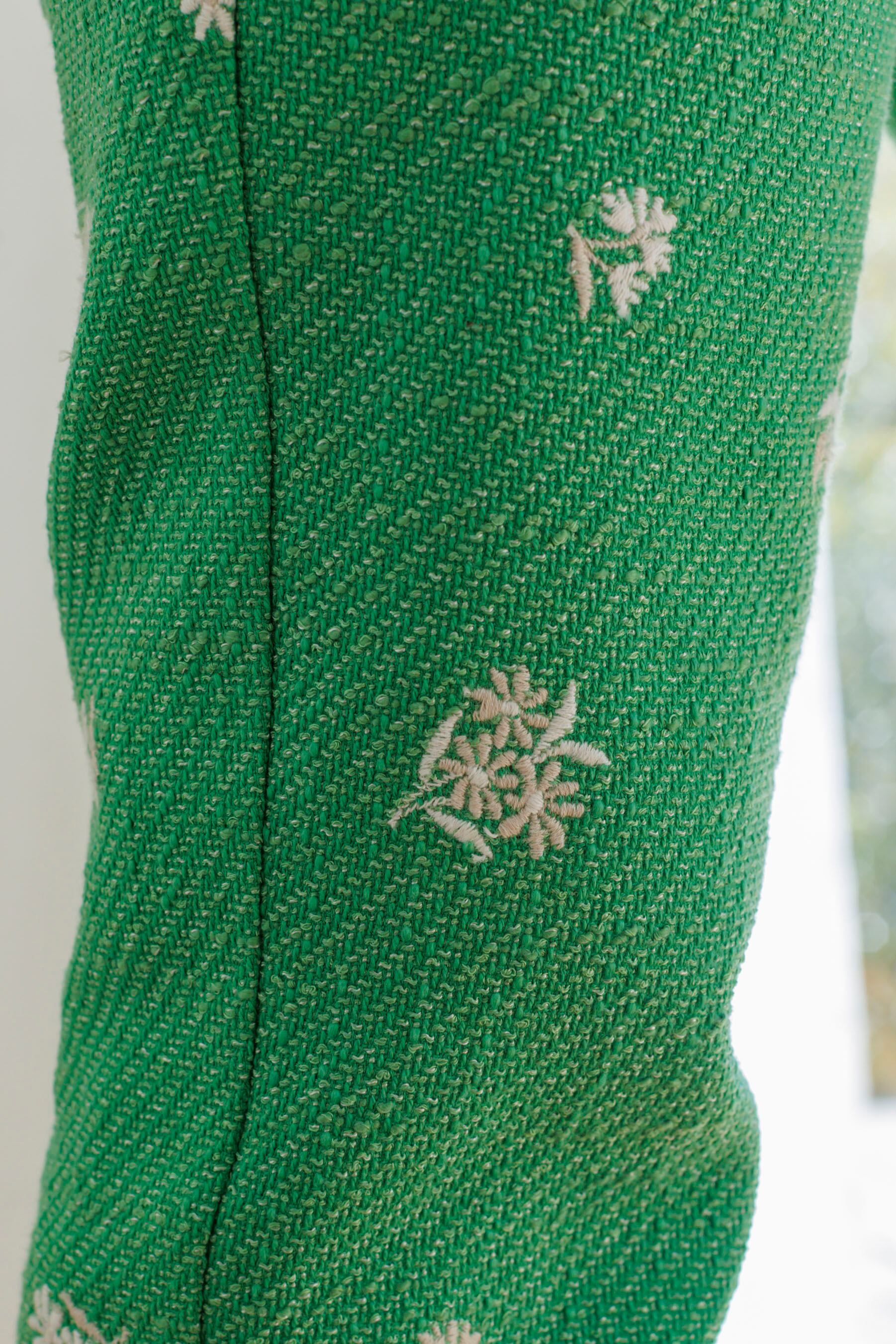 3/15(fri)21:00ーOriginal embroidery tweed pants | Bluelea 