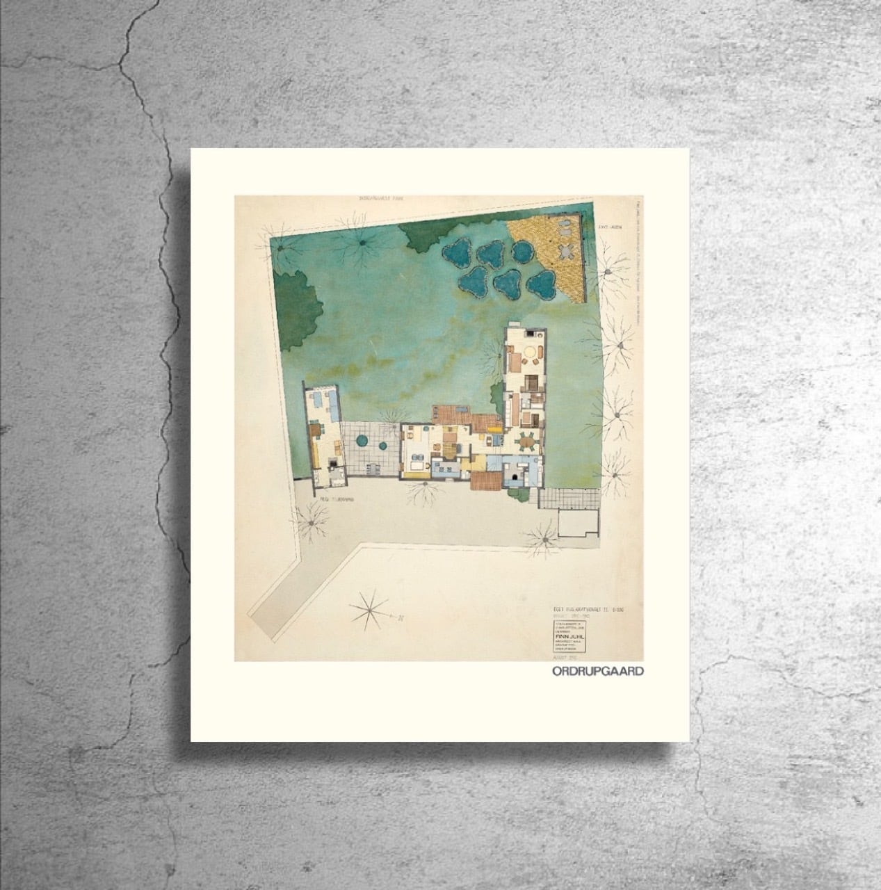 建築家『フィン・ユール』デンマーク現代美術館制作ポスター