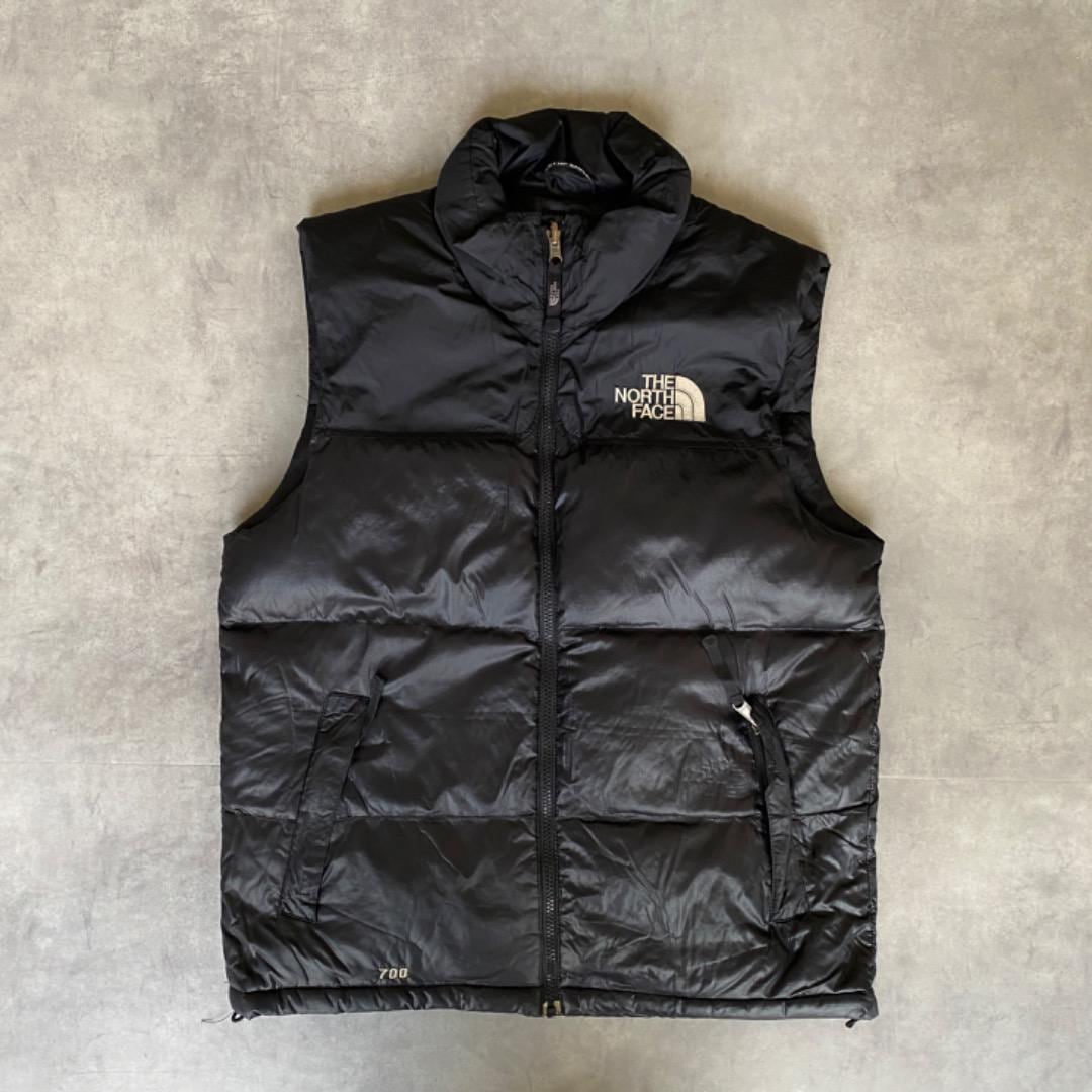 ノースフェイスダウンベスト黒レディースXLサイズ相当700フィル24時間発送
