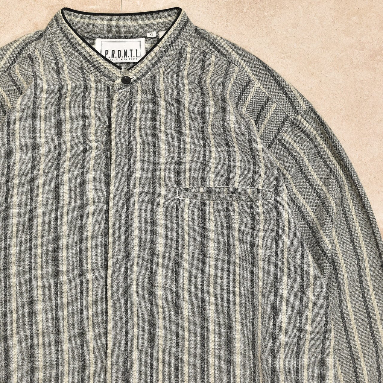 90s P.R.O.N.T.I stripe shirt | 古着屋 grin days memory 【公式