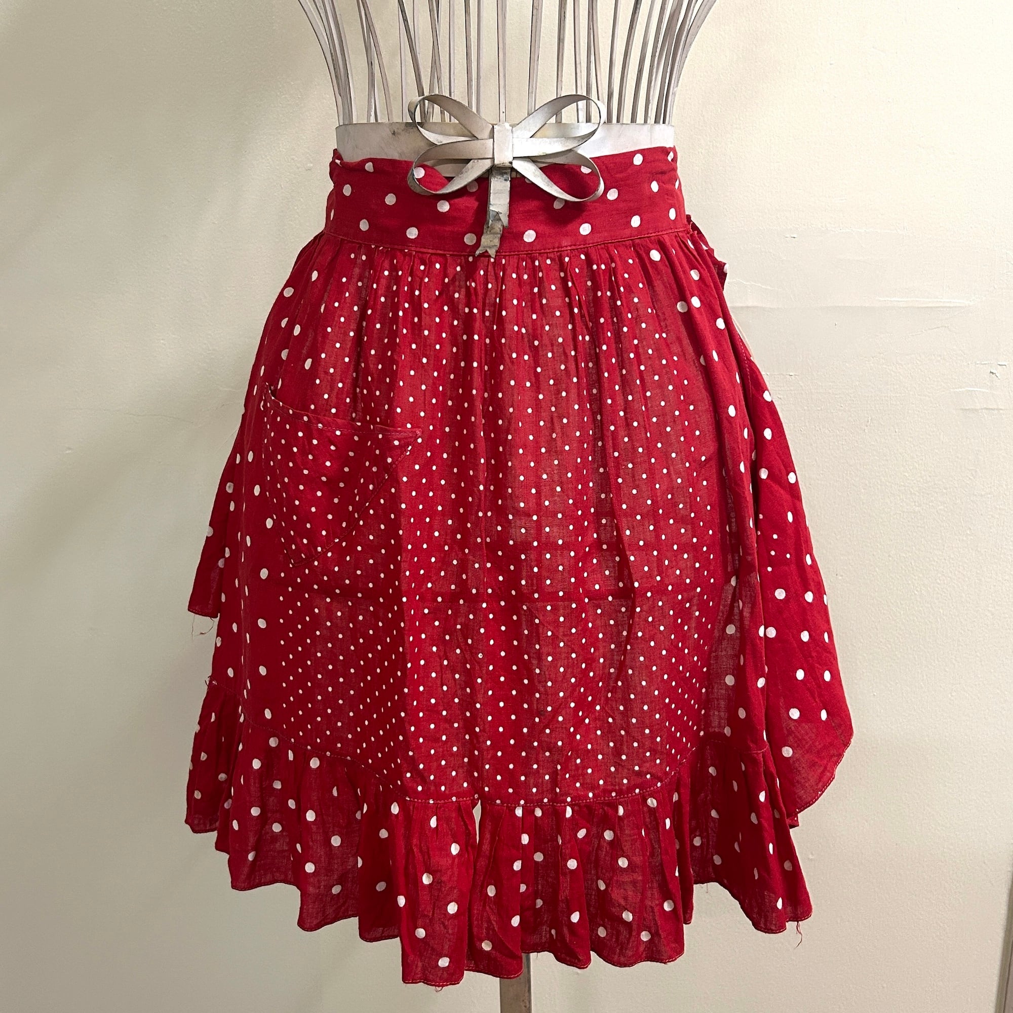 vintage Handmade 水玉エプロン | Milo Antiques & Vintage