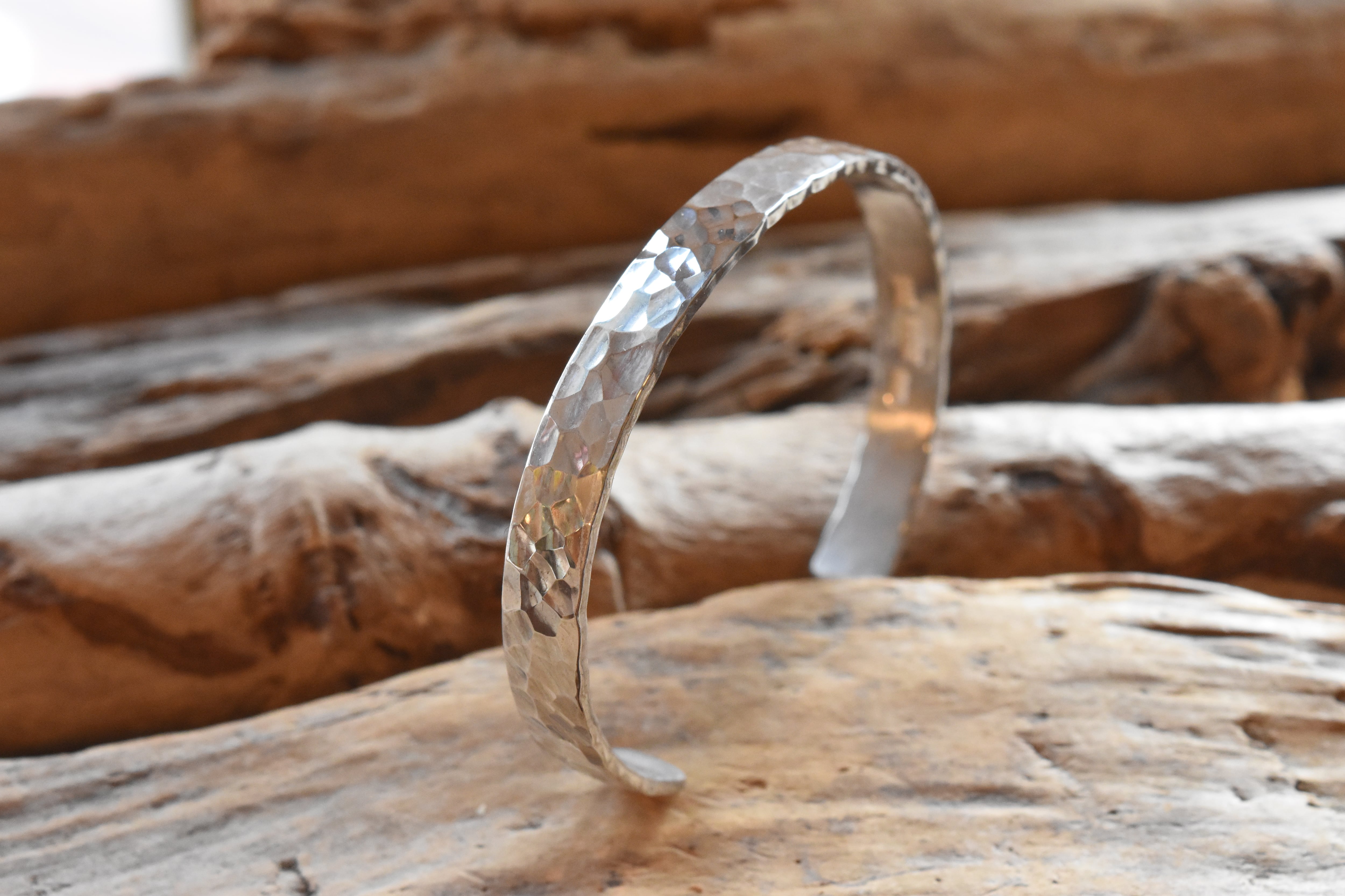 7mm】叩きバングル | FARWEST silver smith
