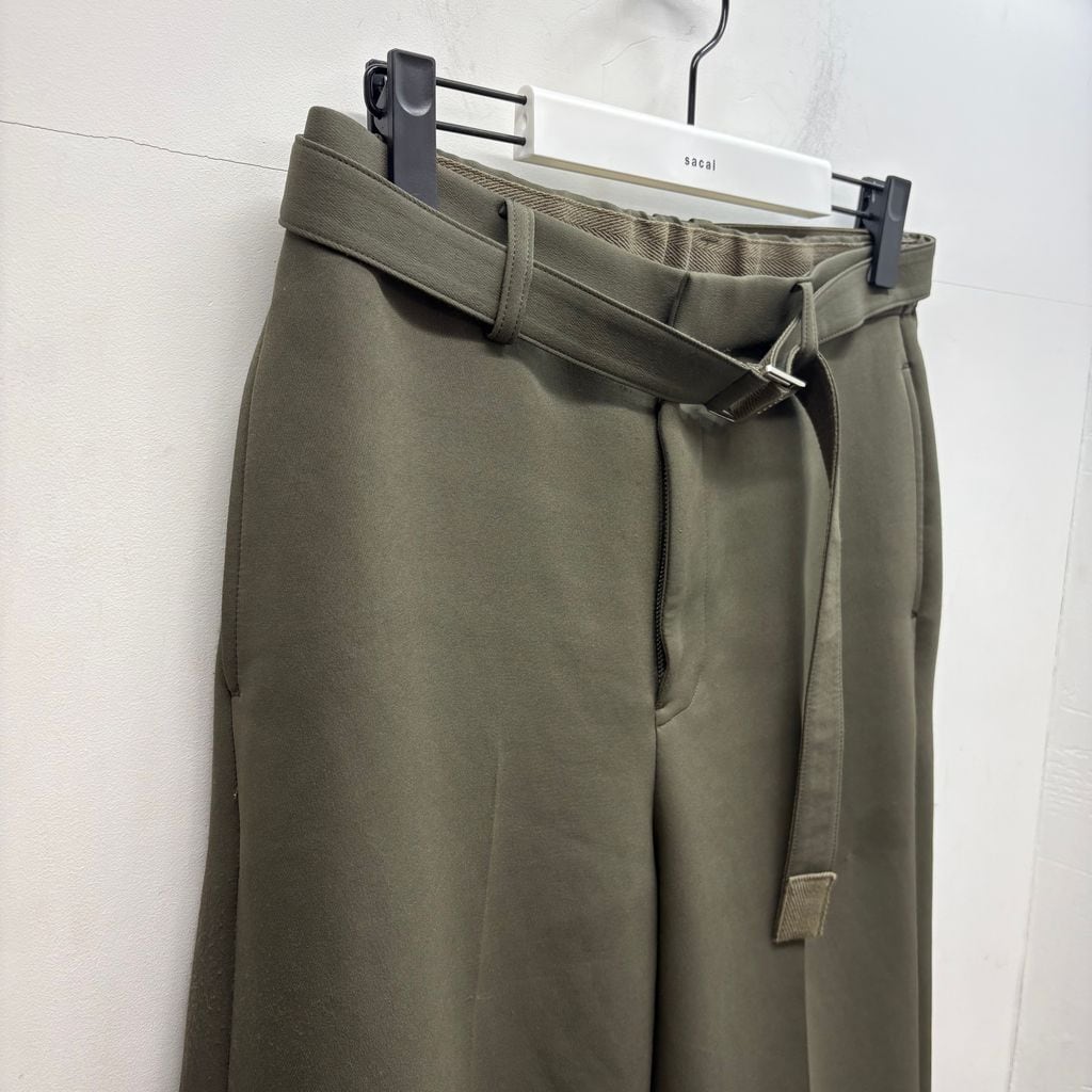 sacai サカイ 25SS Matelasse Twill Pants ベルテッドパンツ 25-03639M