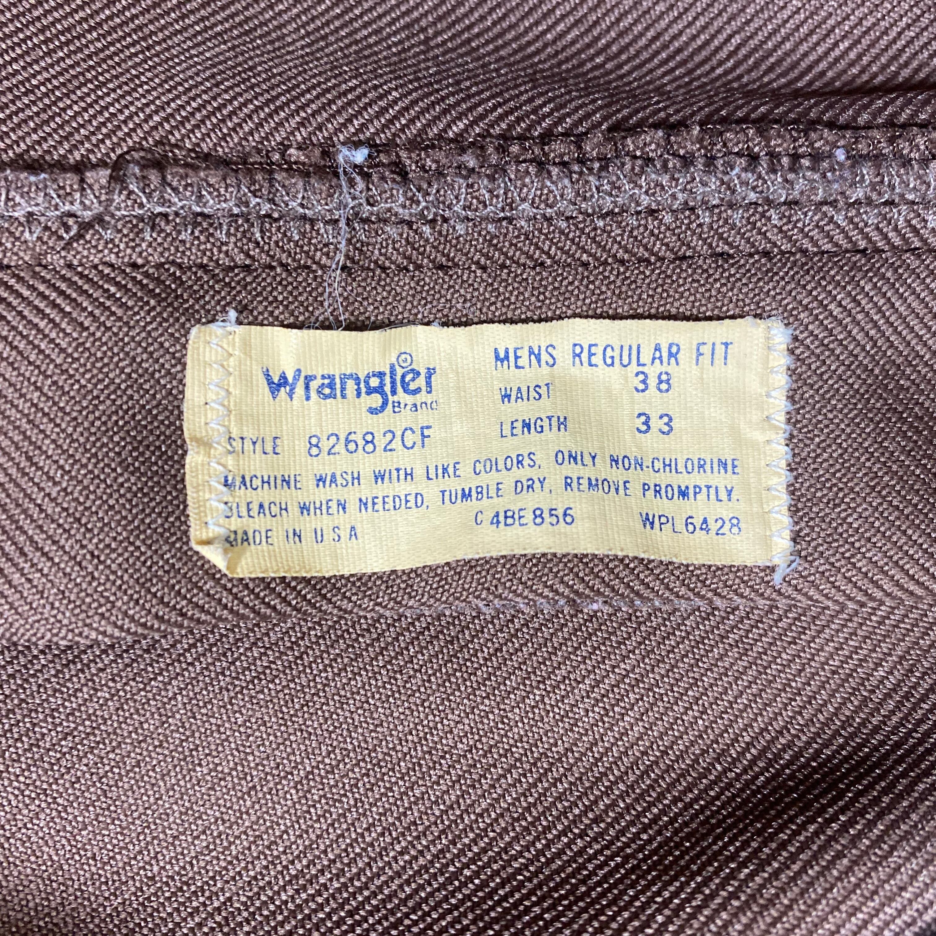 70年代 Wrangler ラングラー ポリエステル スリム フレア スラックス