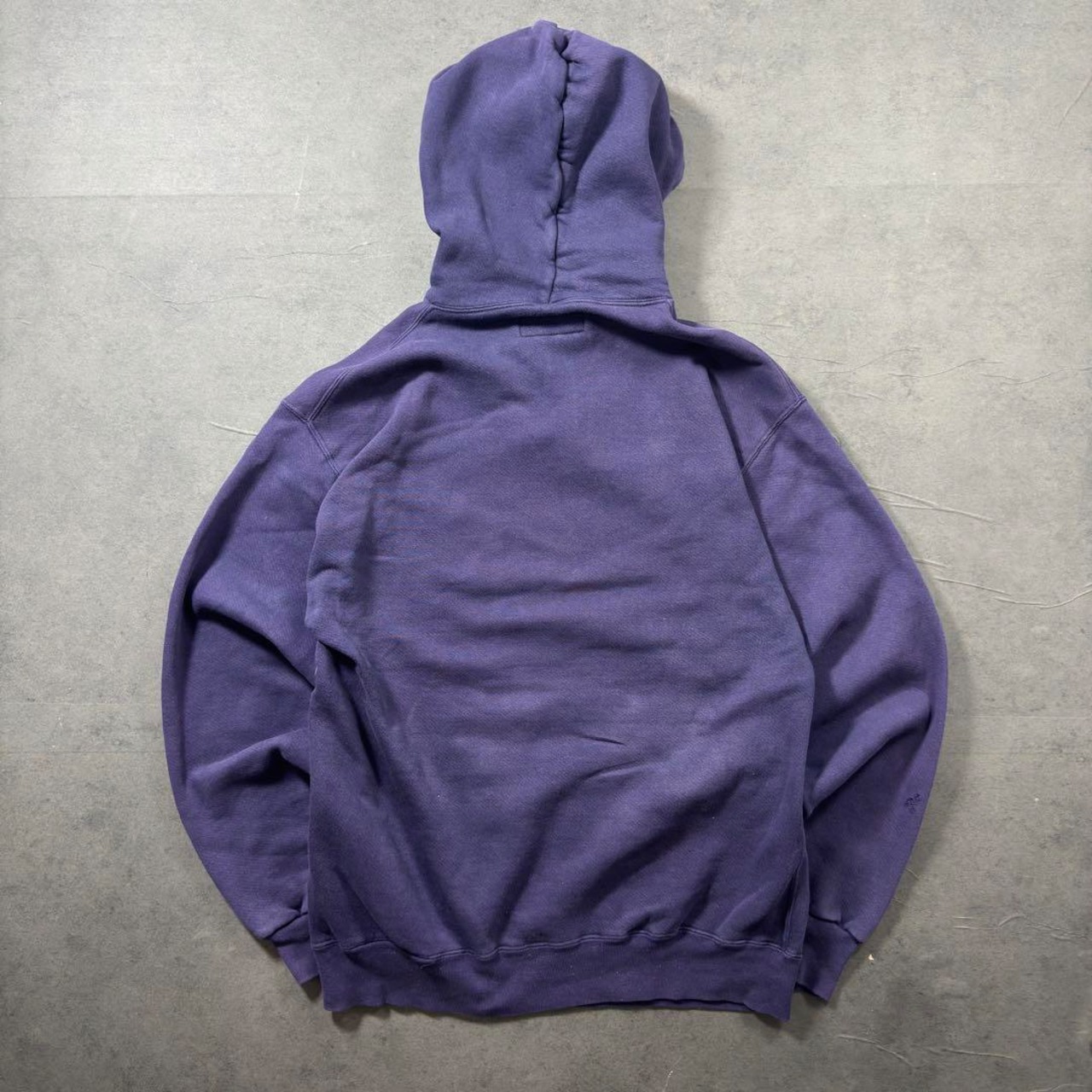 L.L.Bean × Russell 90s henry neck hoodie purple XL 古着 - 15