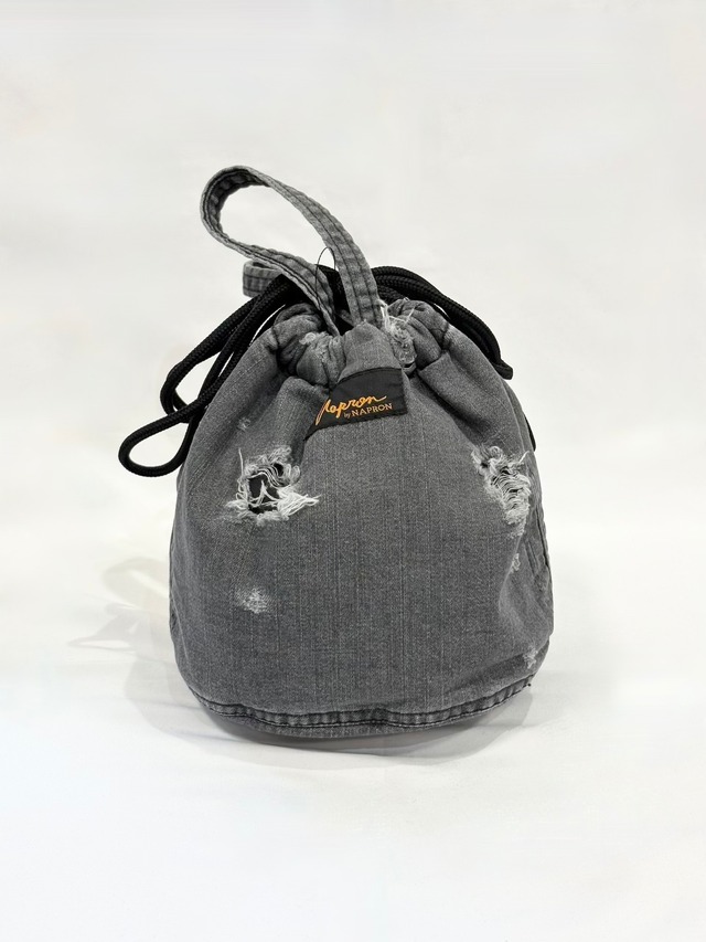 NAPRON・DENIM PATIENTS BAG・BLACK