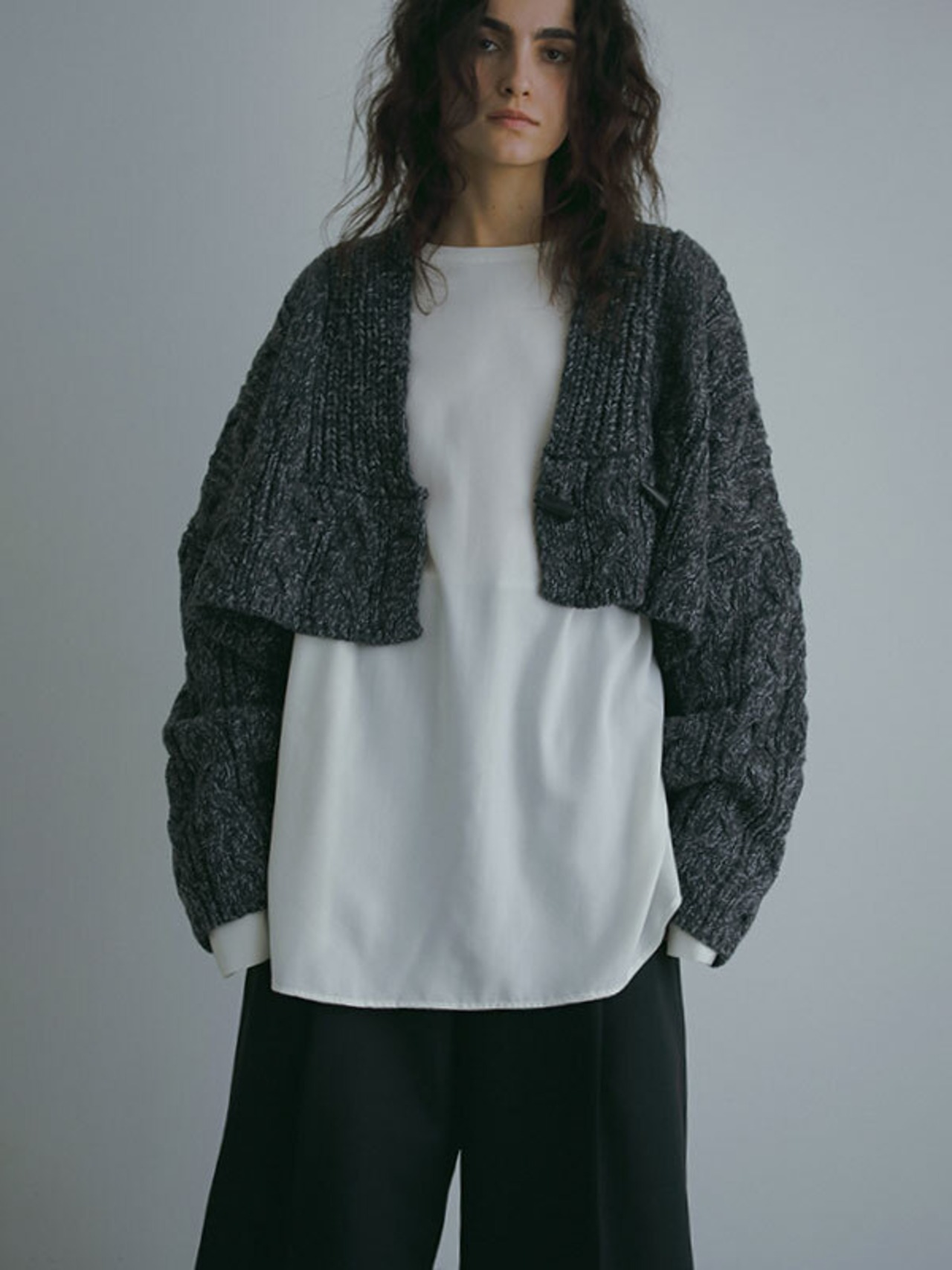 ETRE TOKYO ミックスヤーンショートニットカーディガン | FLICKA ASHIYA 