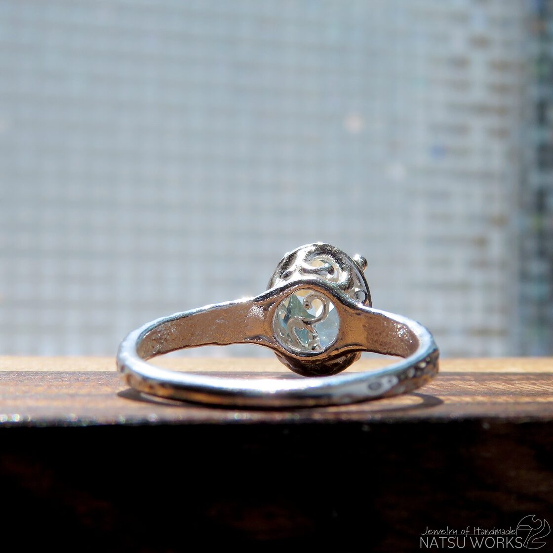 アクアマリン リング / unheated Brazilian Aquamarine Ring | PAY ID