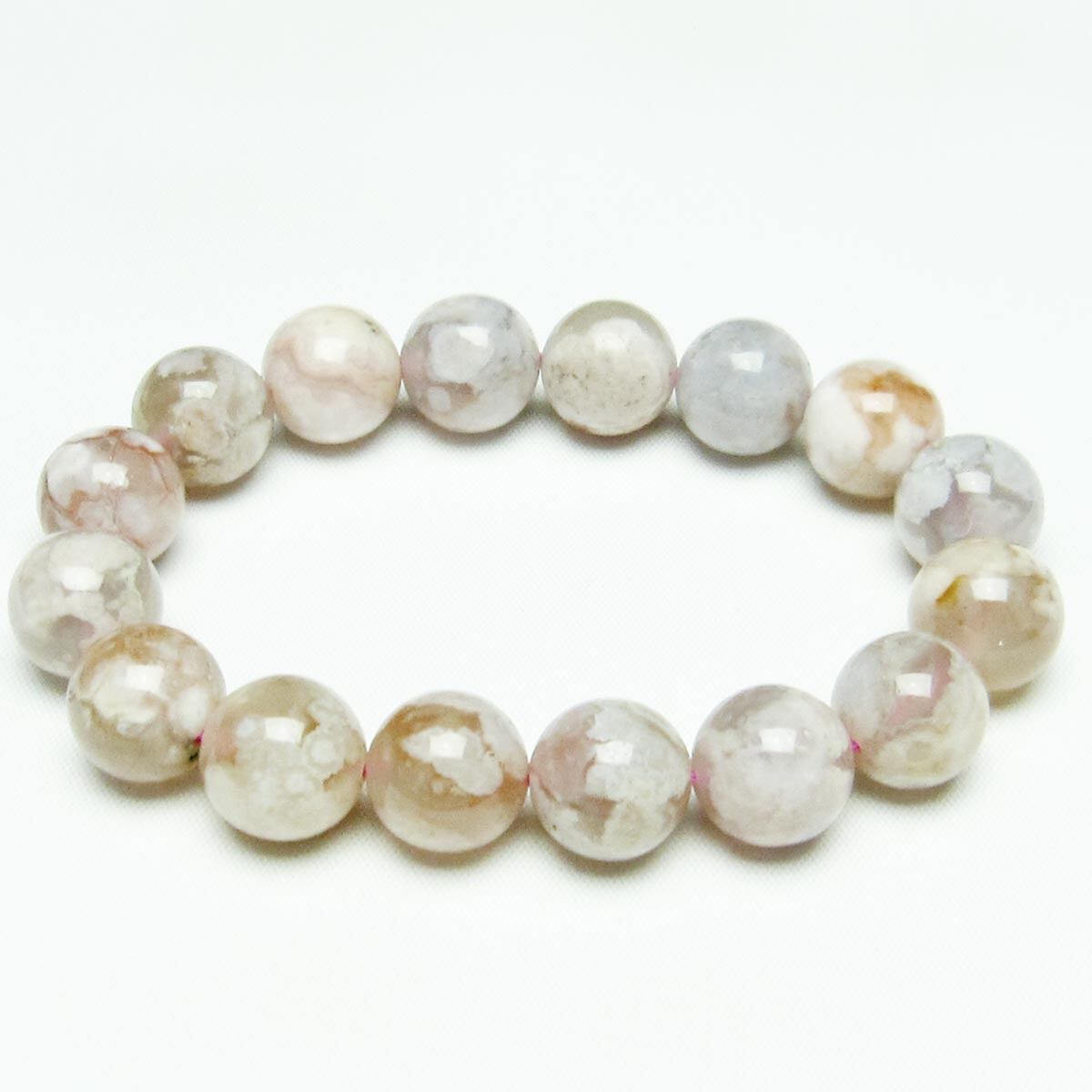 チェリーブロッサムアゲート ブレスレット 桜瑪瑙 13mm [M便 1/10] 111-24506