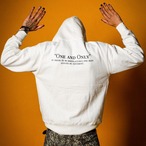 BLACK LETTER LOGO HEAVYWEIGHT ZIP HOODIE