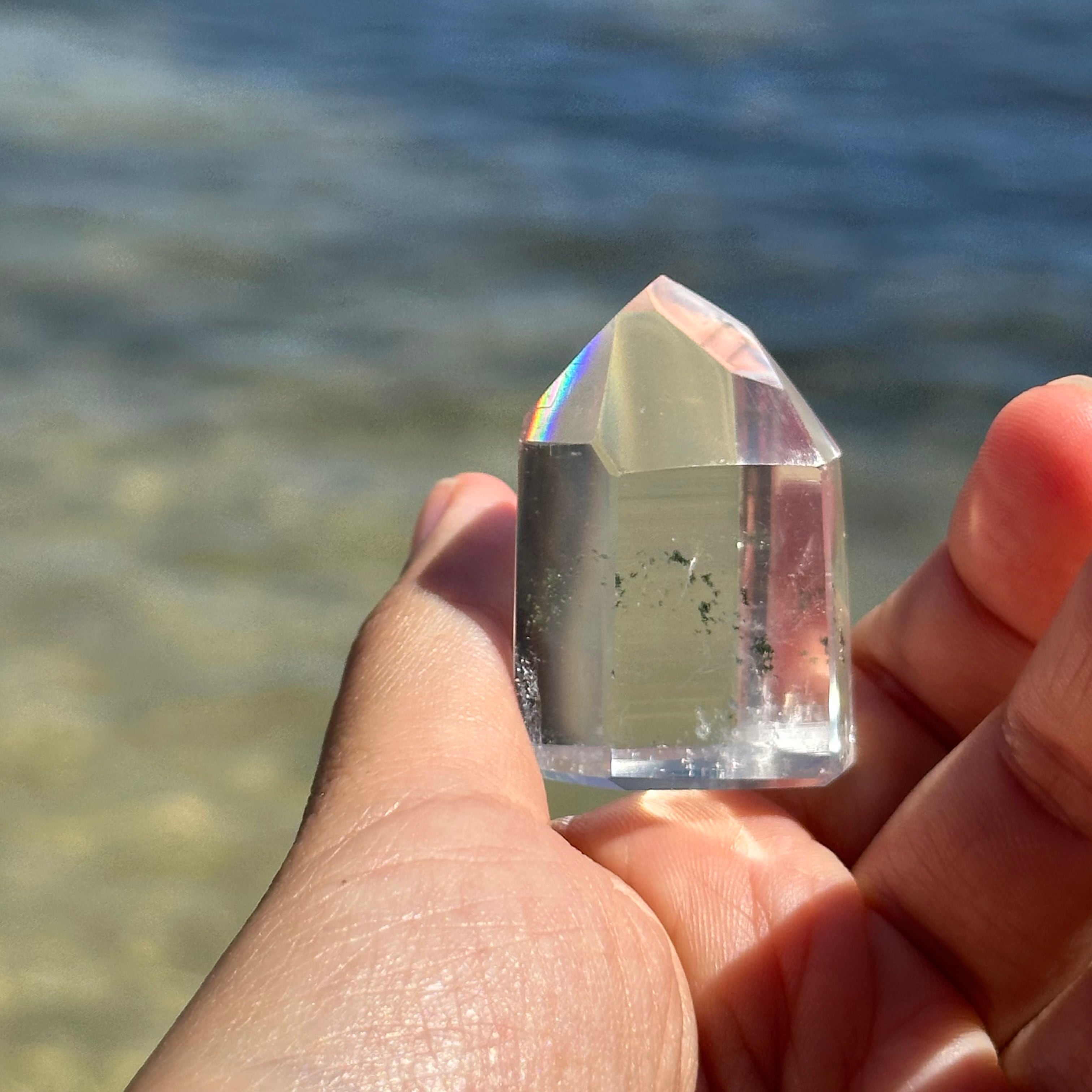 ブラジル産 水晶】ミニ ポイント タワー｜ロッククリスタル・一点もの