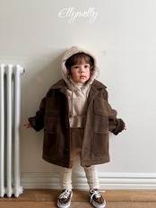 エリーモリー / ELLY MOLLY / フォスルウールコート / 韓国子供服 / ジュニア / 26winter〖取寄〗*13~19号*