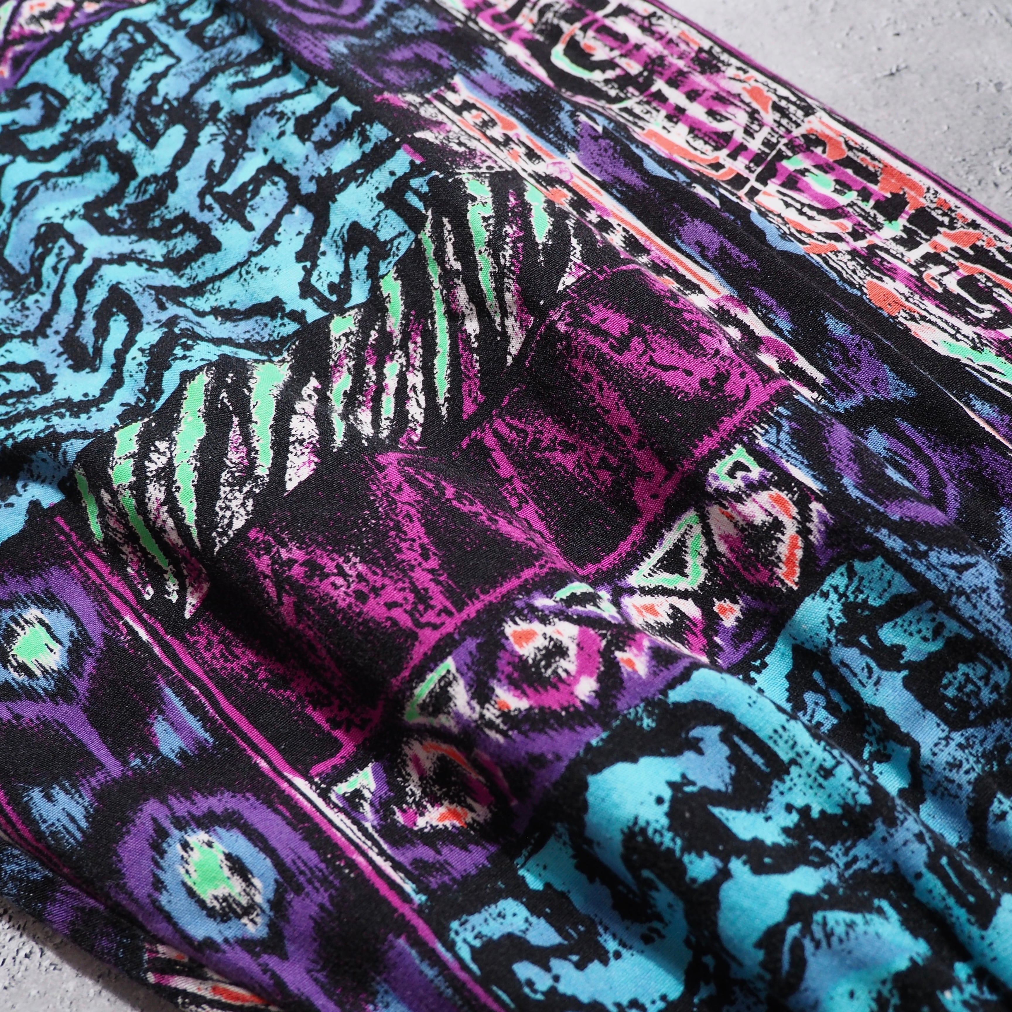 1980s Beautiful Psychedelic pattern vintage loose full zip Parker
