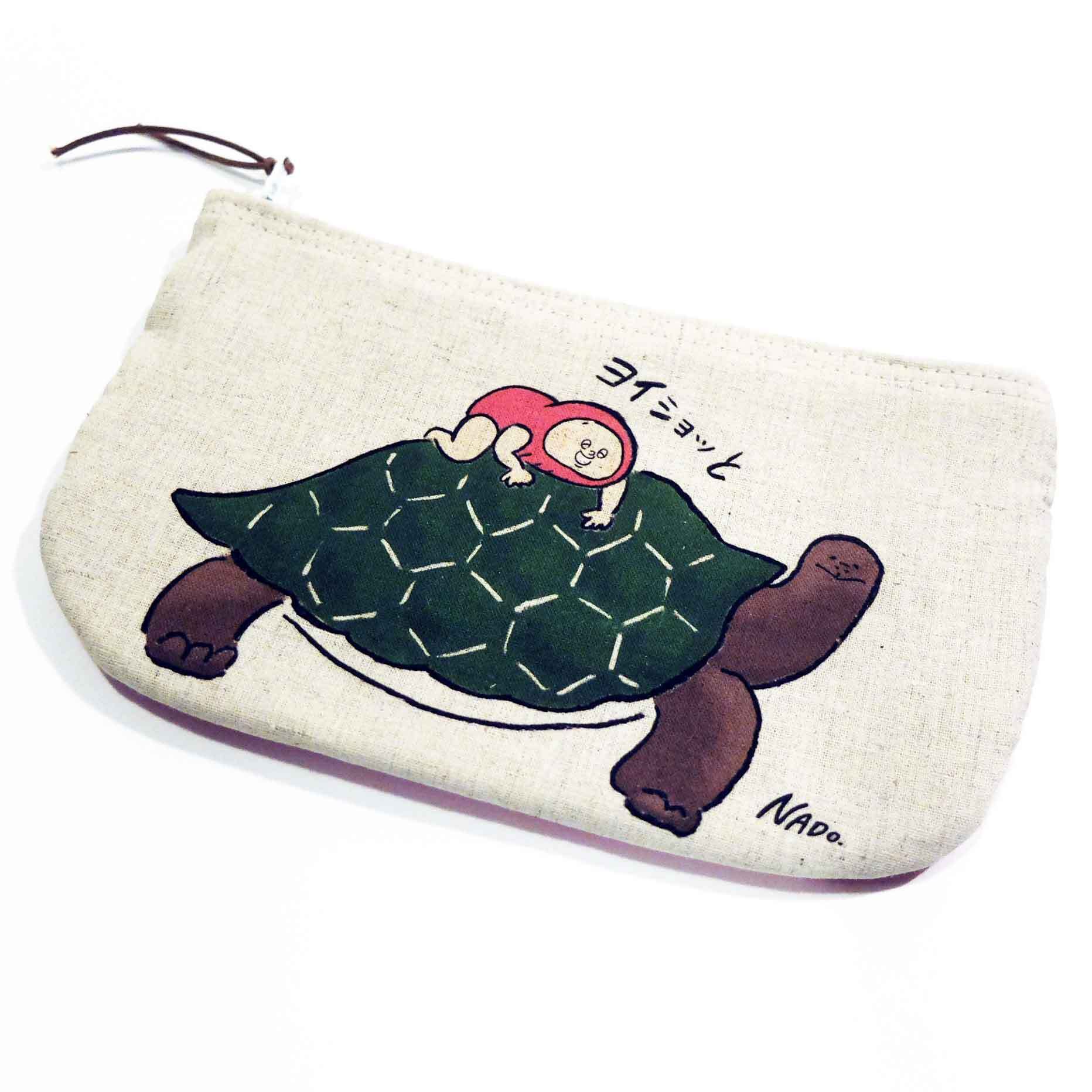 だるまのだーさん 薄型ポーチ(カメさんと) / ポーチ / NADO. /