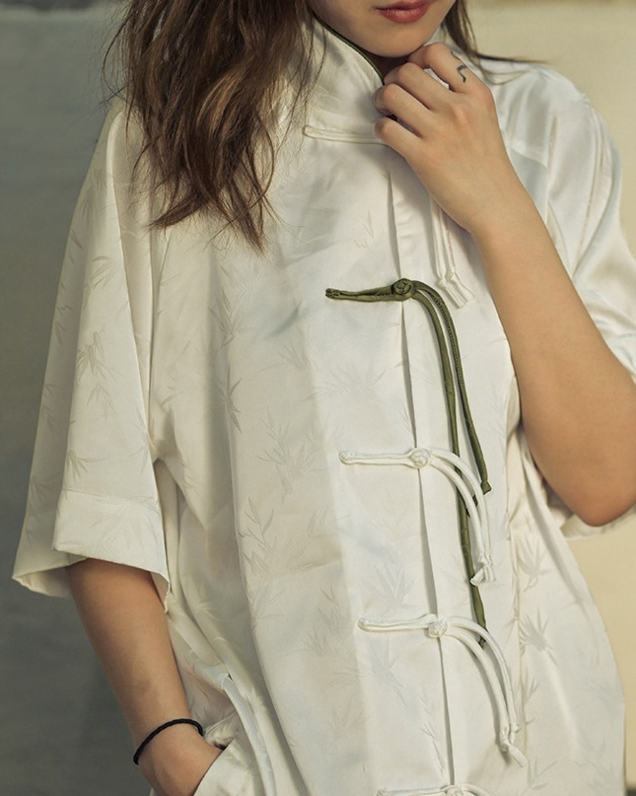 Bamboo Leaf Tang Suit 3color【G1149】