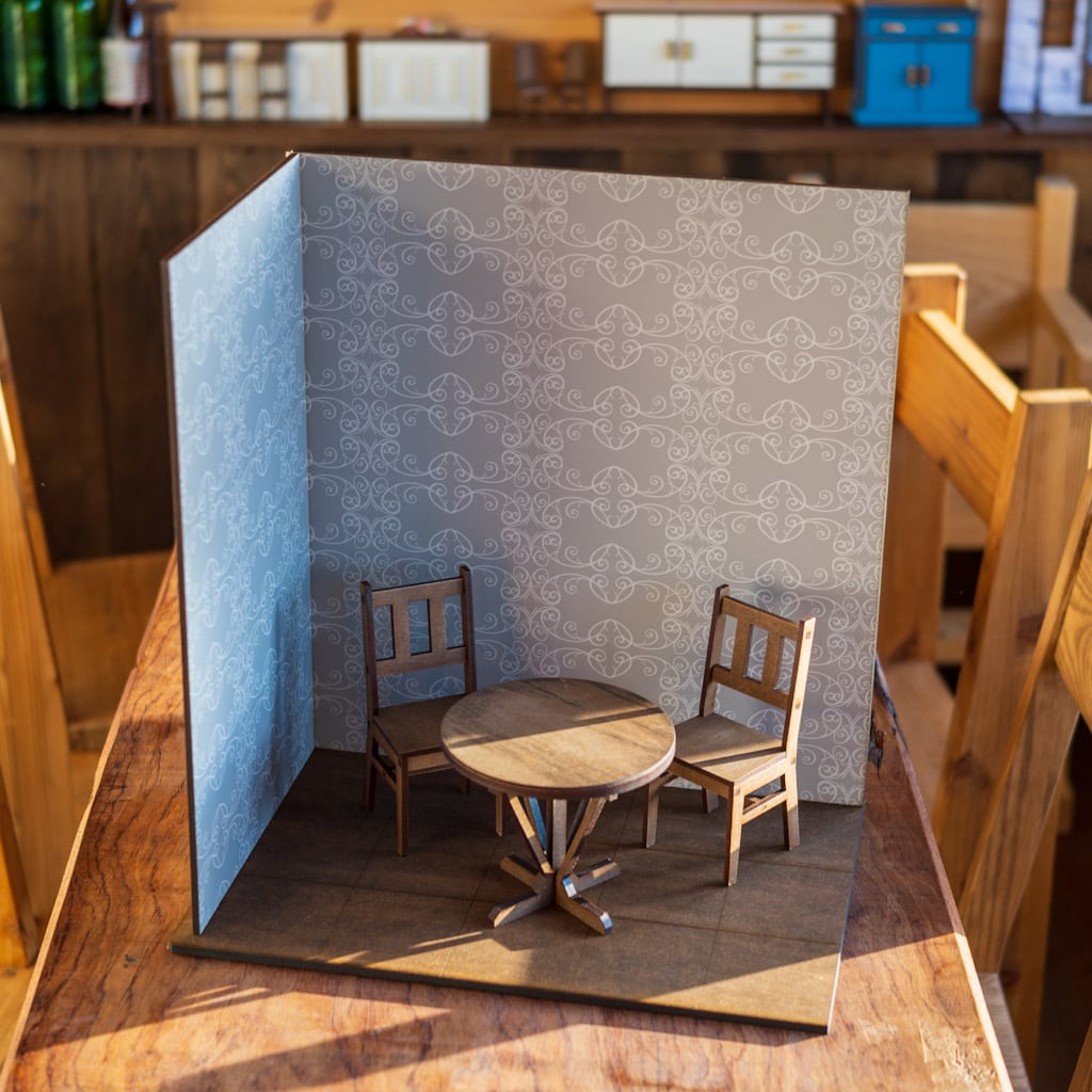 ミニチュアドール家具　カウンターテーブル　ドールハウス　キッチン　1/6 ミニチュアドール家具 カウンターテーブル ドールハウス キッチン 1/6