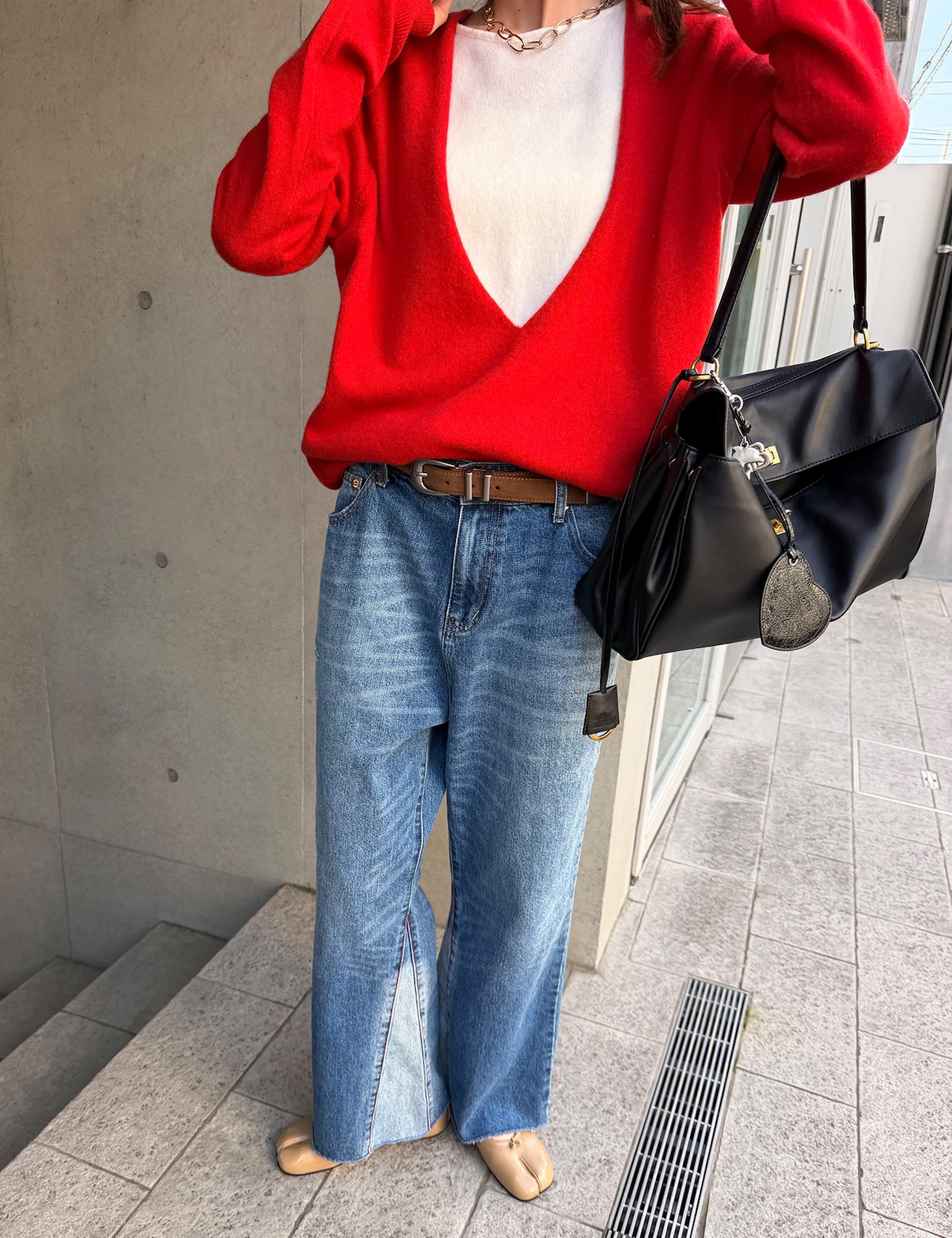 【新作5%OFF・3日間】Wool&Cashmere Layered Knit_3colors