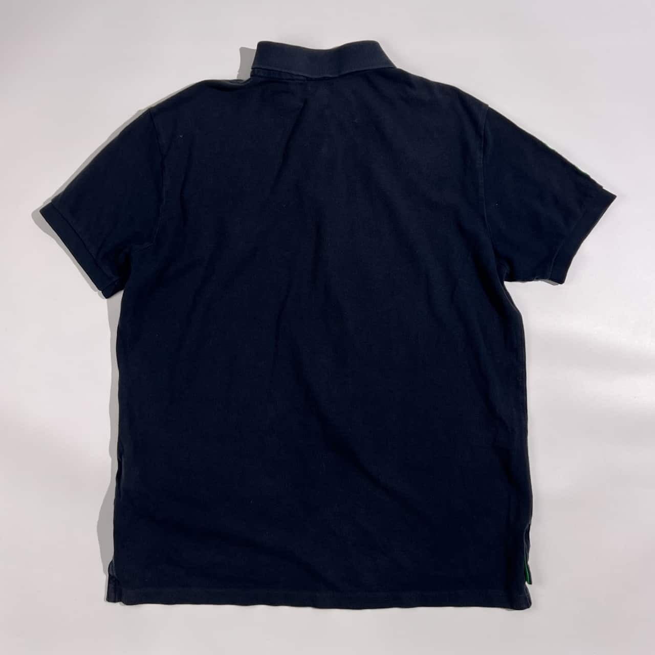 POLO RALPH LAUREN ポロラルフローレン 鹿の子 ビッグポニー ナンバリング 刺繍 半袖 ポロシャツ サイズL /ネイビー系 メンズ