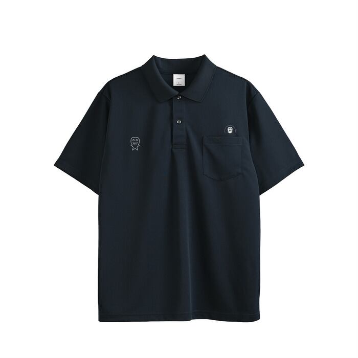 ラッドミュージシャン×ドラえもん　BIG POLO SHIRT☆ブラック LAD MUSICIAN【ラッドミュージシャン 】 DORAEMON / LAD MUSICIAN BIG