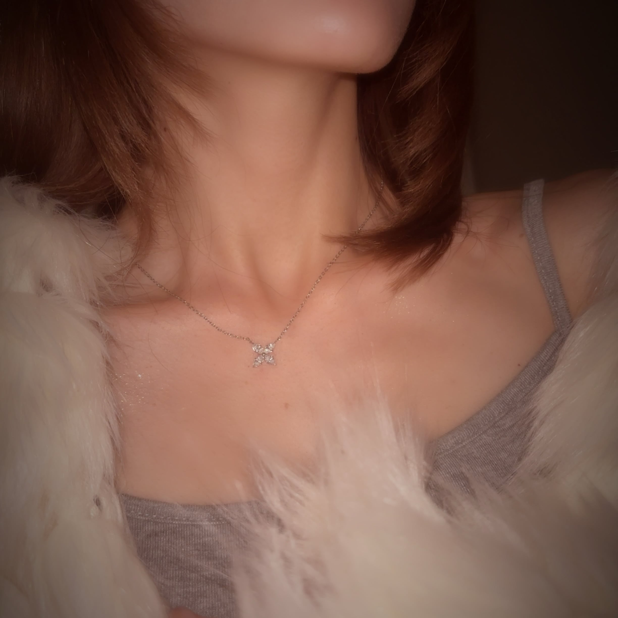 Shine flower necklace | milcy（ミルシー） 大人フェミニン