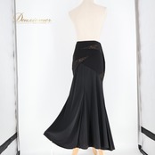 社交ダンス 衣装 ス社交ダンス 衣装 スカート ブラック系 チャコット Chacott 日本製 伸縮 ストレッチ 花柄 レース 練習 レッスン シンプル かわいい 上品 ダンス衣装 イベント ステージ パーティー フラワー