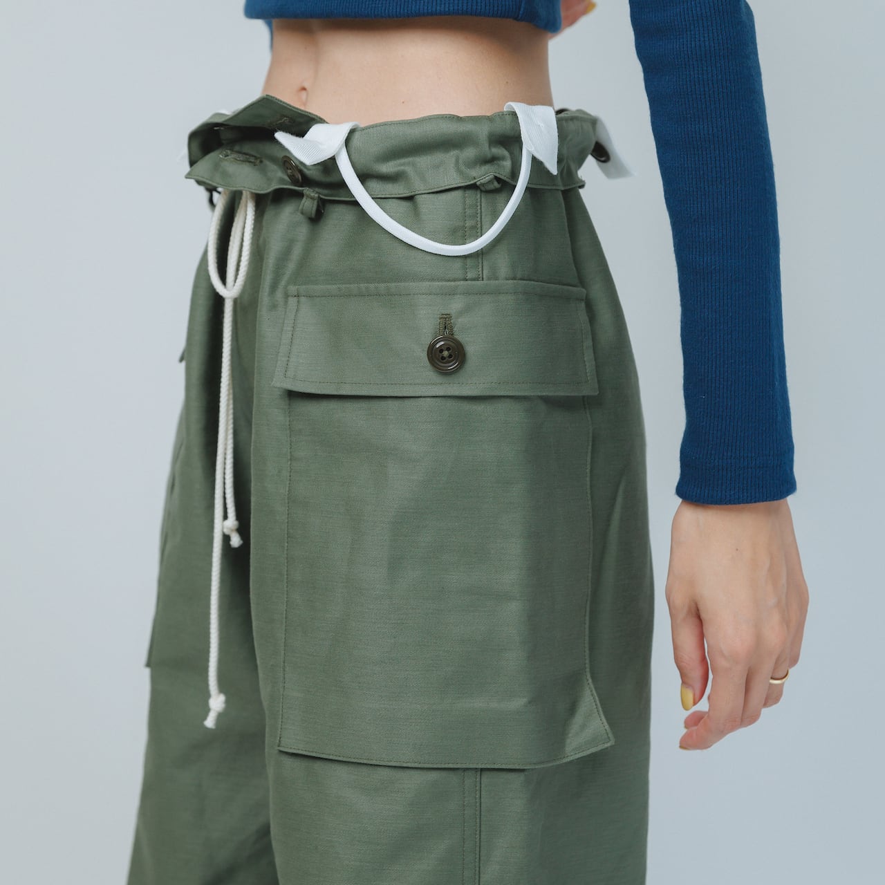 24A/W】AO-62 loop cargo pants / olive | akio