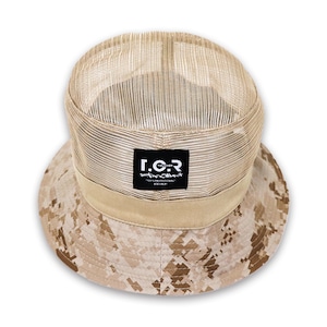 TCR MESH BUCKET HAT - BEIGE/DESERT CAMO