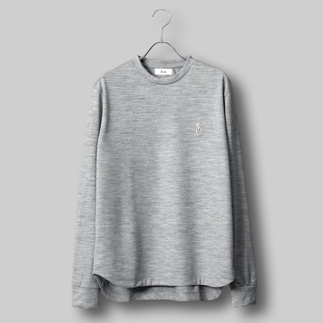 ヒューマドレスウールセーター クラシック / Huma Dress Wool Sweater Classic #HEATHER GREY