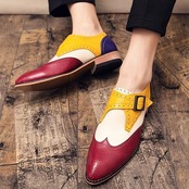 brogue engraving casual shoes 00073