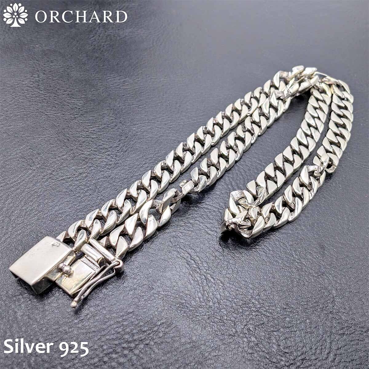 45cm 幅8mm シルバー925 ネックレス マイアミキューバン チェーン 喜平 45cm 幅8mm シルバー925 ネックレス マイアミキューバン チェーン 喜平