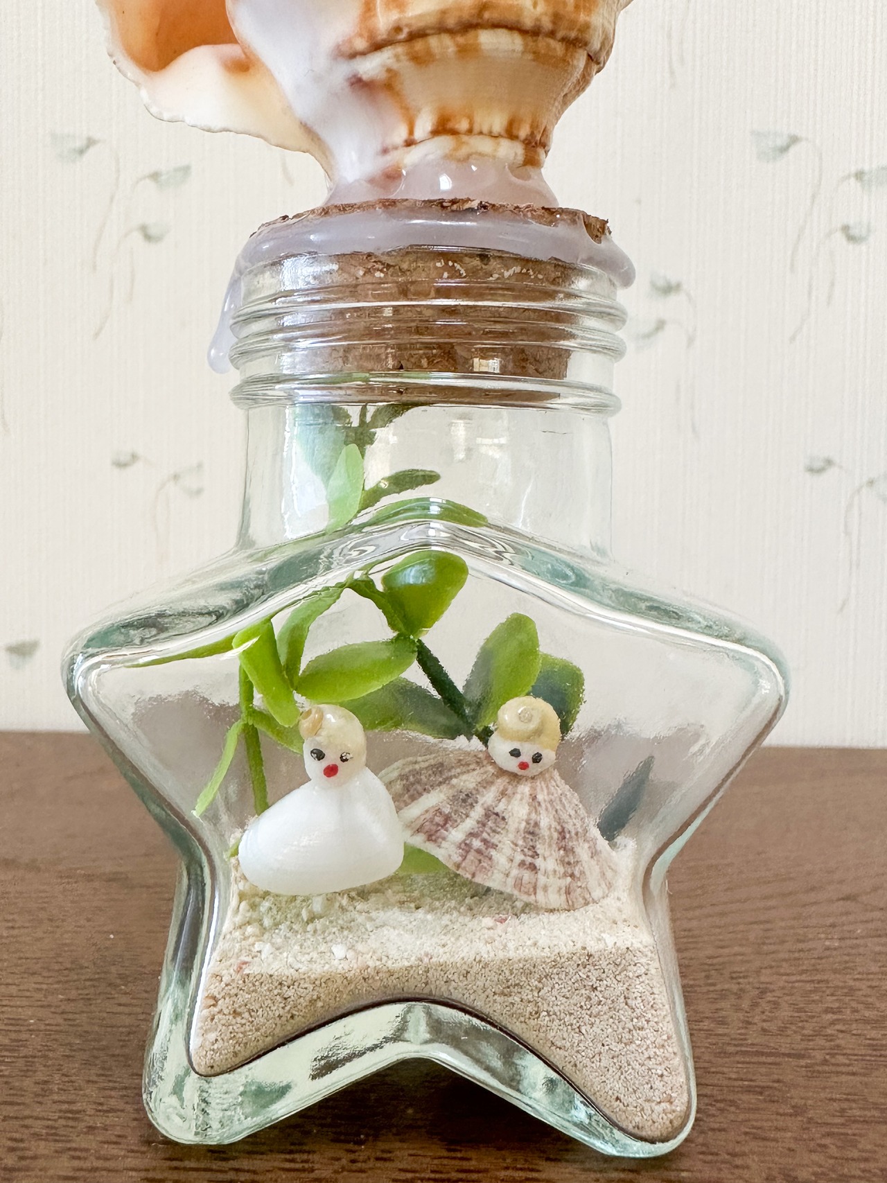 (販売前)貝殻こけしの星形ボトル