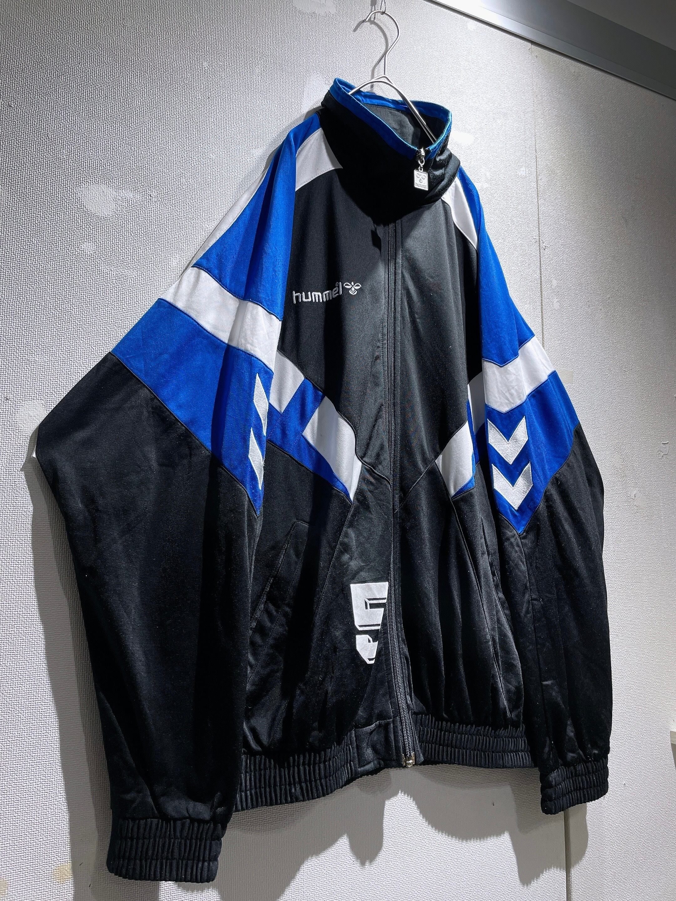1990s ” hummel ” Cross panel combinations design vintage loose track jacket