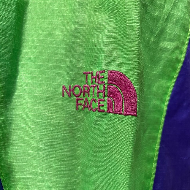 90s THE NORTH  FACE ナイロンマウンテンパーカー ネオン