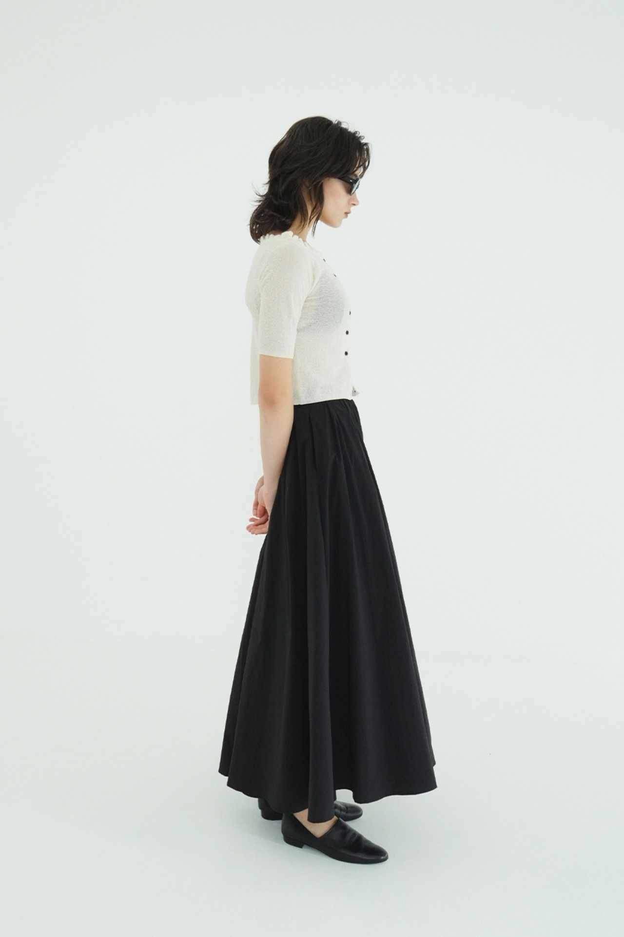 CLANE VOLUME FLARE AIRY SKIRT 3色展開