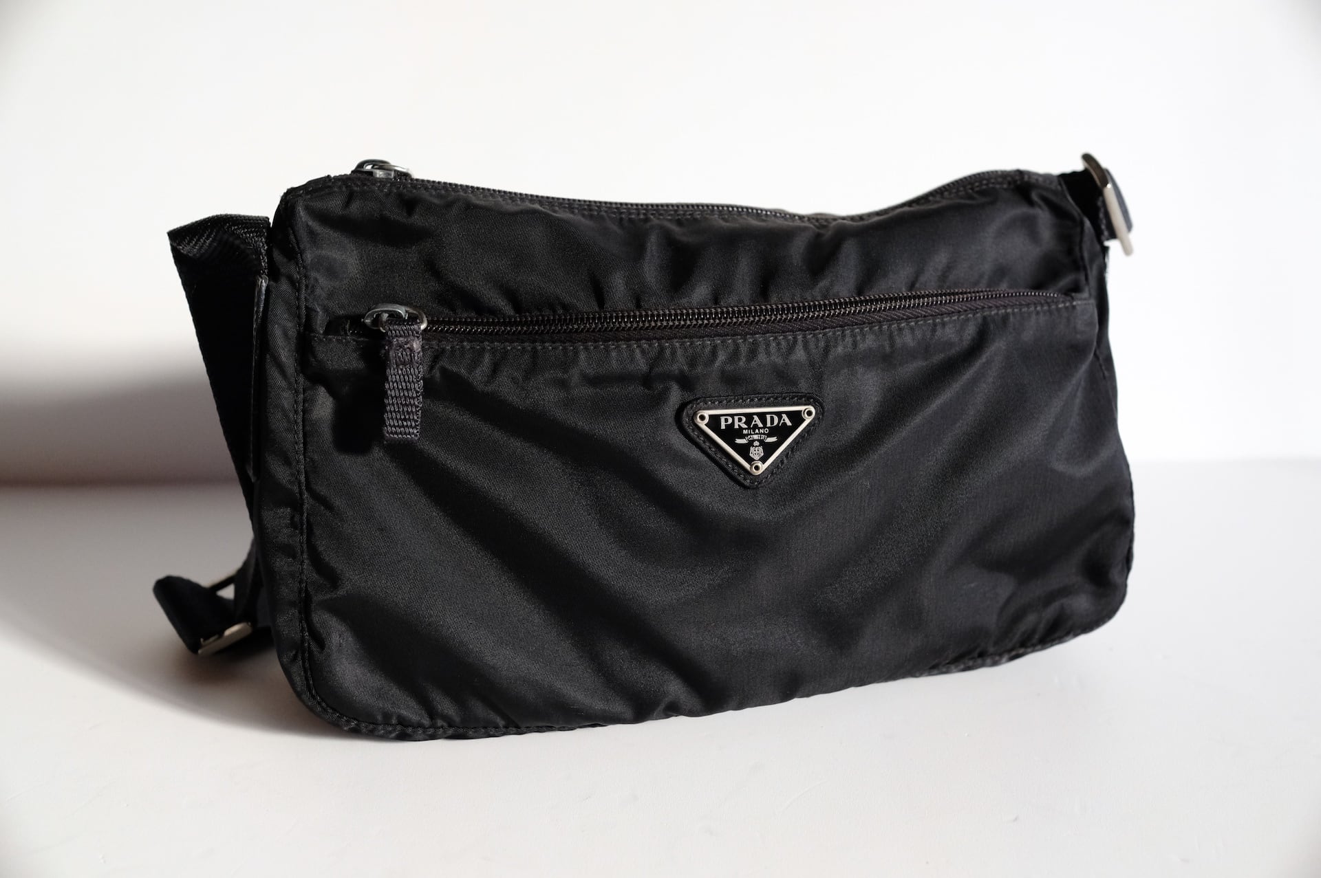 PRADA 2way ショルダーバッグ ナイロン ブラック PRADA / プラダ ナイロン 2WAYショルダー | yokonota | ヨコノタ
