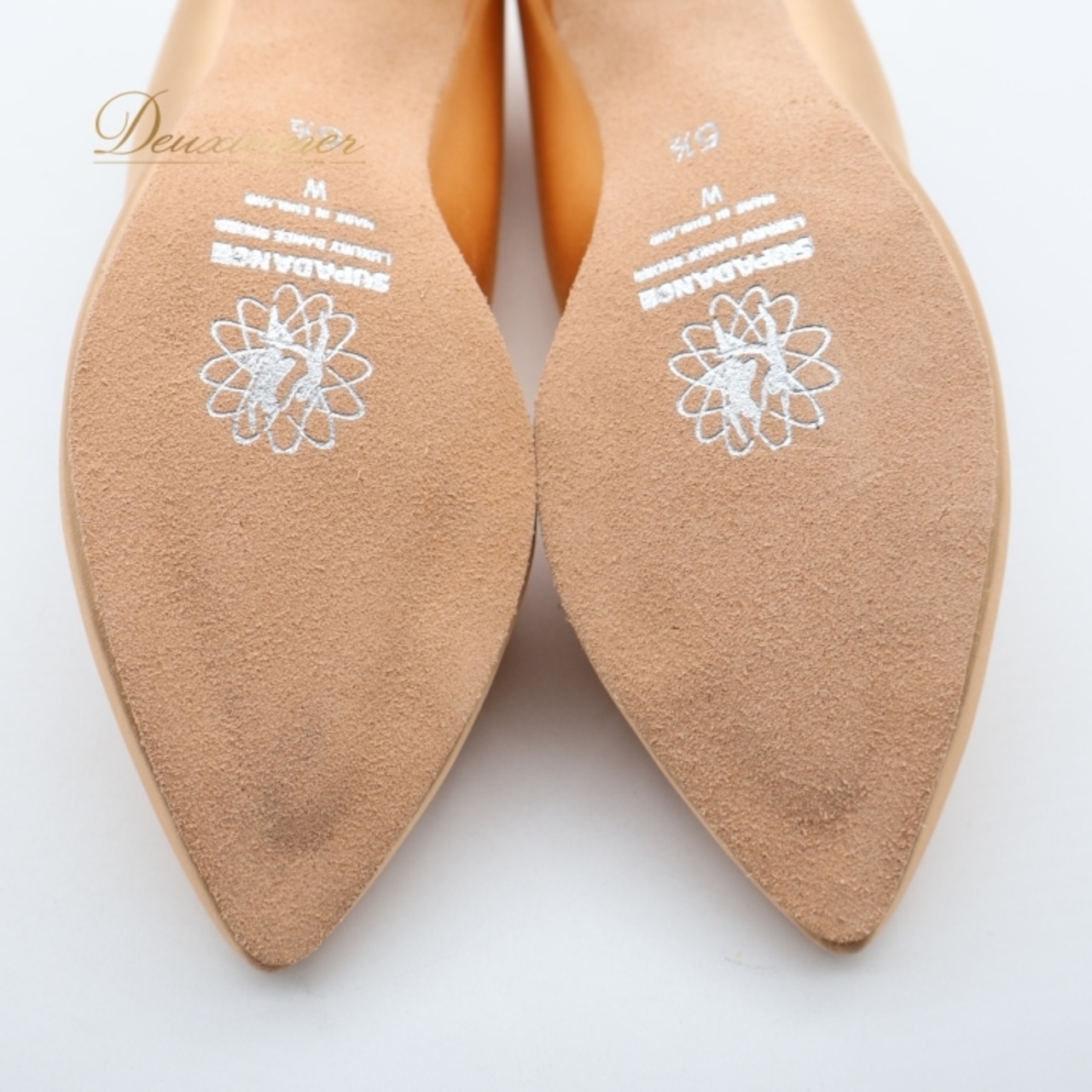 社交ダンス 衣装 スタンダード シューズ 5 1/2サイズ ピンク系 オレンジ系 SUPADANCE 靴 くつ ヒール レディース 無地 シンプル 光沢 上品 イングランド製 ダンス衣装 練習 レッスン イベント ステージ かわいい 明るい 華やか パーティー