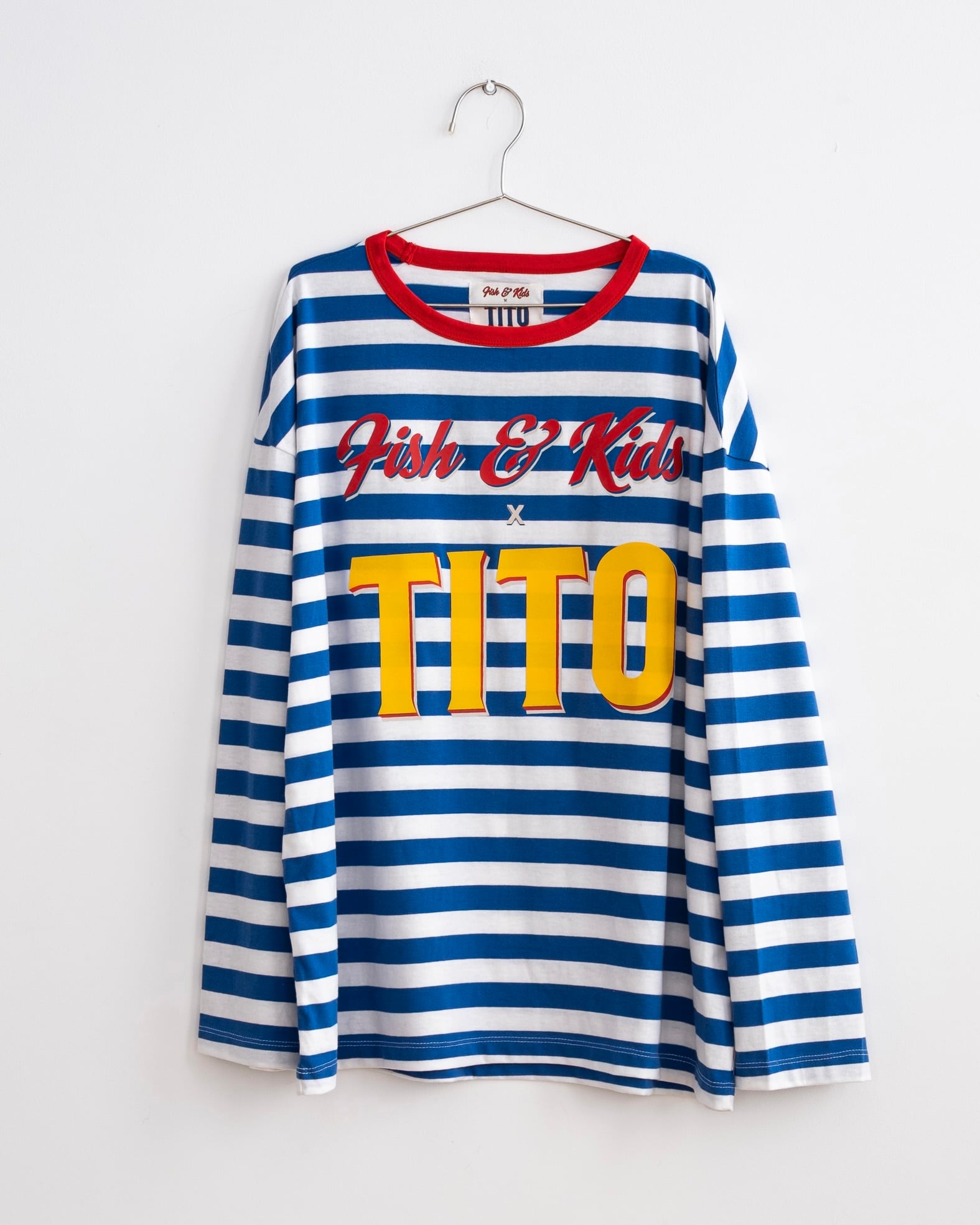 《FISH & KIDS 2026SS》STRIPES LONG SLEEVES / NAVY STRIPES / ADULT