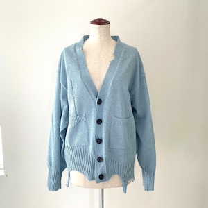 pillings/cut off cardigan blue