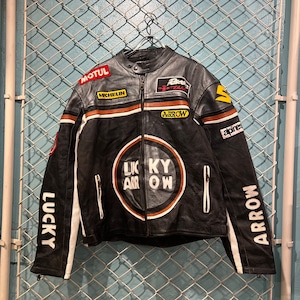 LUCKY ARROW - Racing Leather Jacket