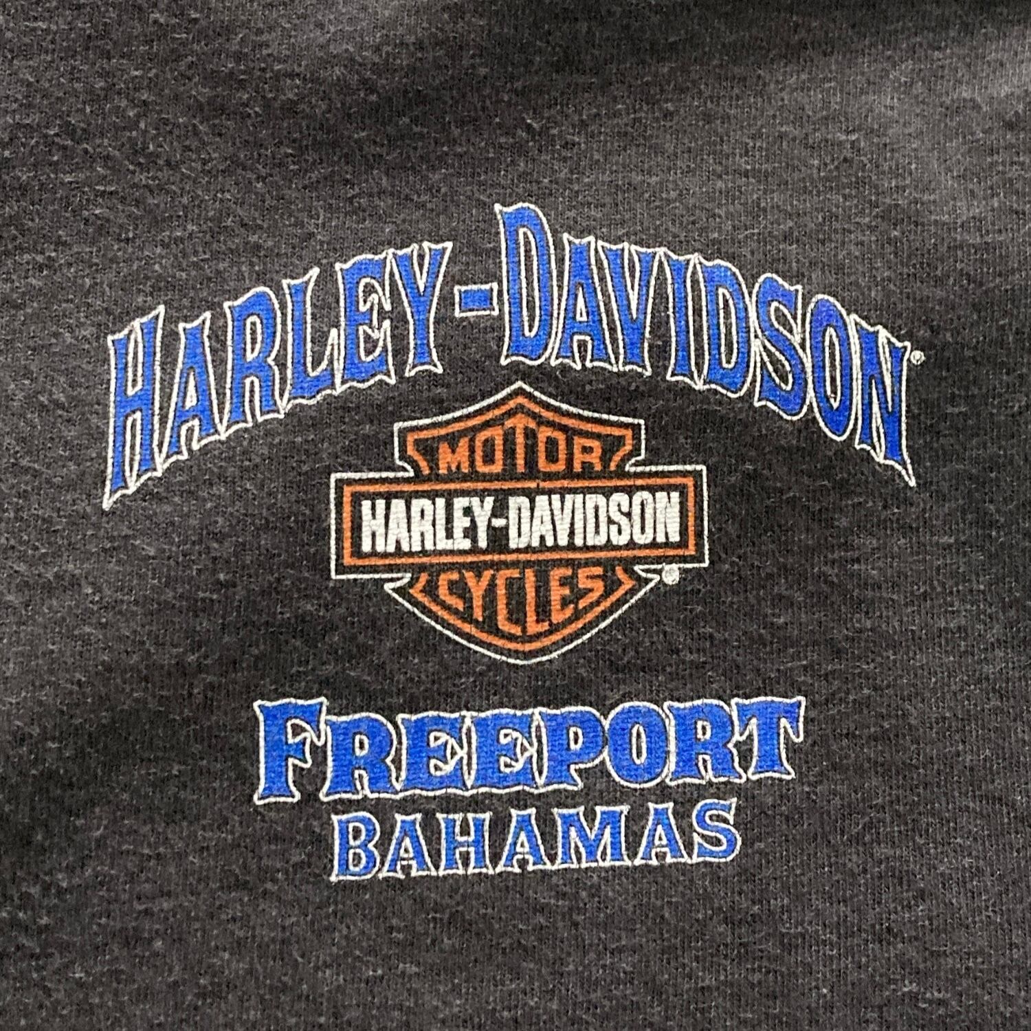 Size.M】HARLEY DAVIDSON ハーレーダビッドソン 両面プリント FREEPORT