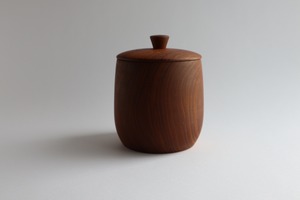 Teak Lidded Jar